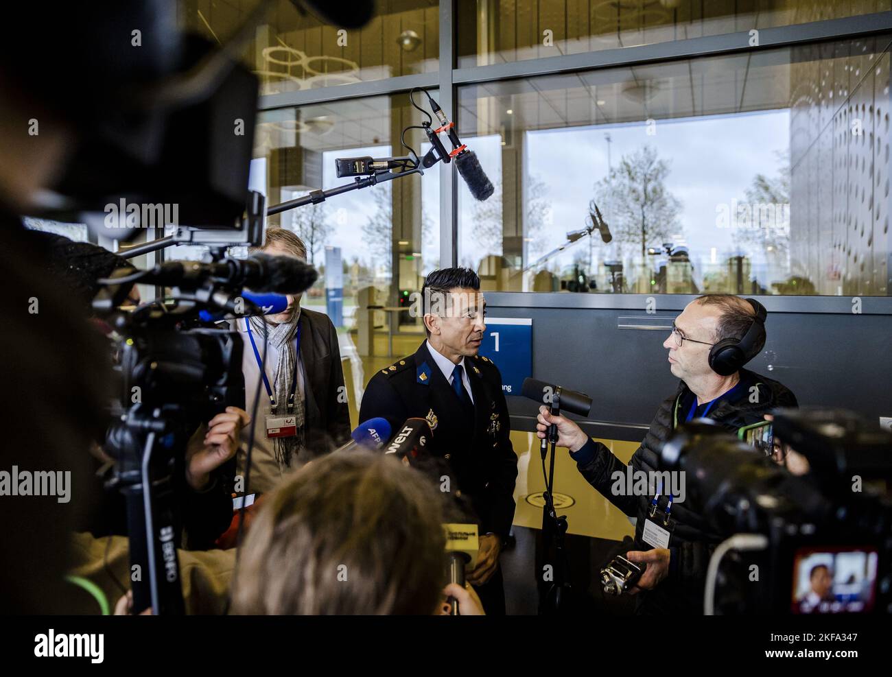 BADHOEVEDORP - Andy Kraag, chef du département national des enquêtes criminelles, au complexe judiciaire de Schiphol, avant le verdict dans le cadre de la procédure pénale approfondie sur l'attentat du vol MH17. Quatre hommes sont poursuivis pour implication dans la catastrophe qui a tué tous les occupants. ANP REMKO DE WAAL pays-bas hors - belgique hors Banque D'Images