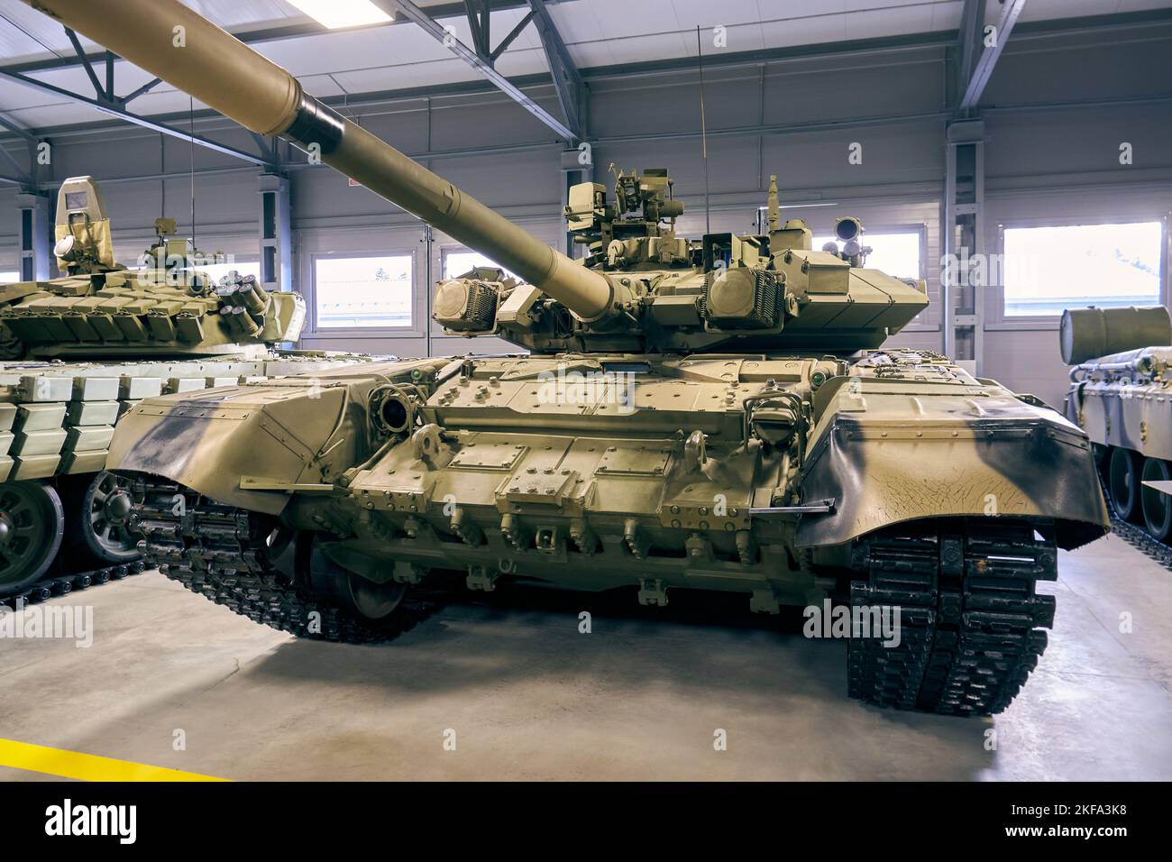 Char russe au Musée de l'équipement militaire. Musée des chars et des véhicules blindés à Patriot Banque D'Images