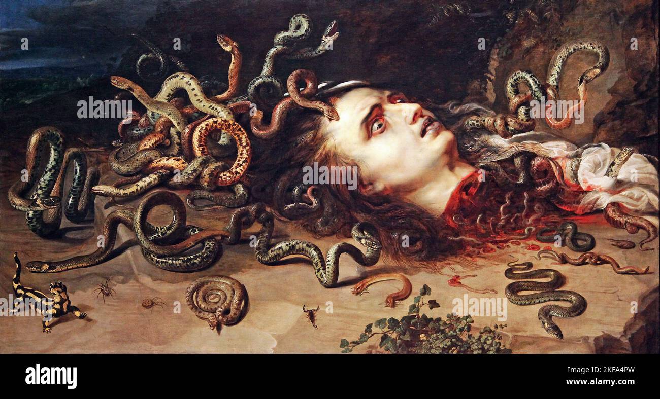 Le chef de Medusa (v.1617-1618) par Peter Paul Rubens (1577-1640) et Frans Snyders (1579-1657) Banque D'Images