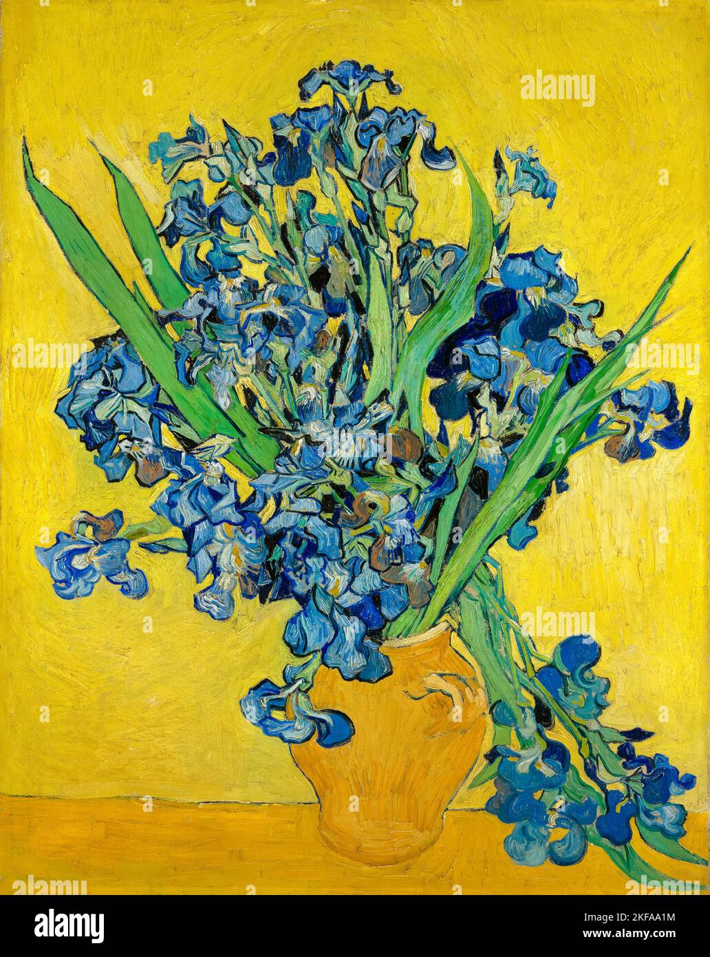 Vincent van Gogh, Ilees, peinture encore à l'huile sur toile, 1890 Banque D'Images