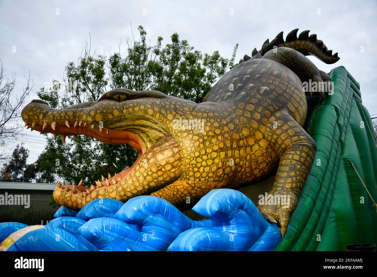 L'alligator géant aux crocodiles fait peur au Royal Melbourne Show, Melbourne Victoria VIC, Australie Banque D'Images