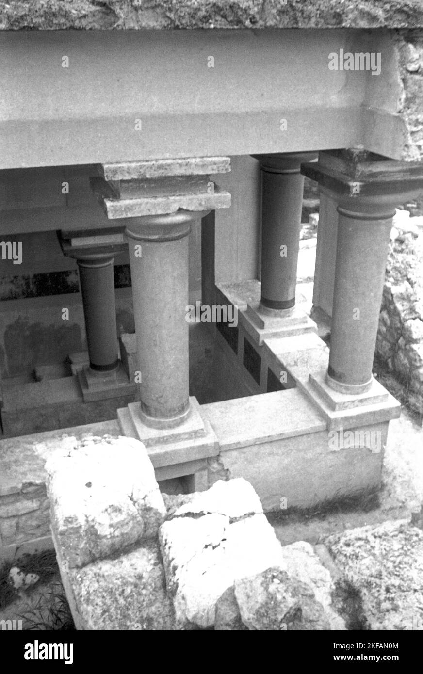 , Kreta, Griechenland, 1950er Jahre. Palais Knossos, Crète, Grèce, 1950s. Banque D'Images