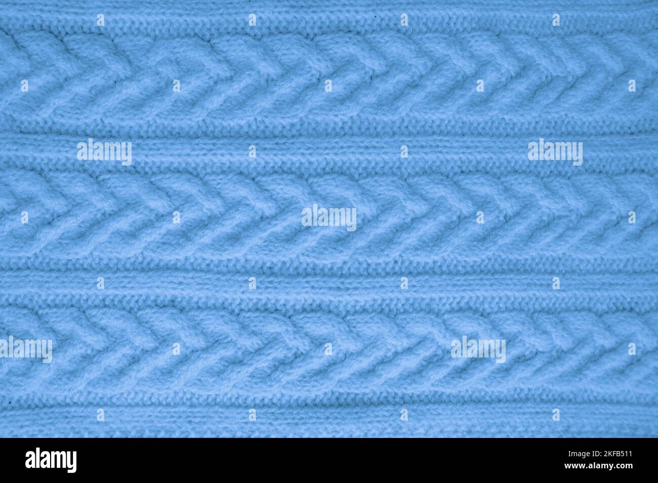 Texture tricotée à la main avec fils à tissage macro. Banque D'Images