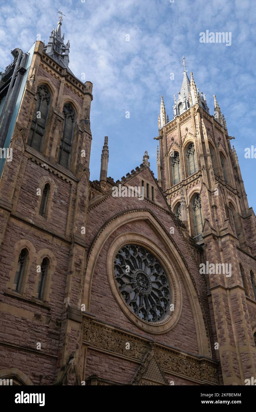Église unie Saint-James, Montréal, Québec, Canada Banque D'Images