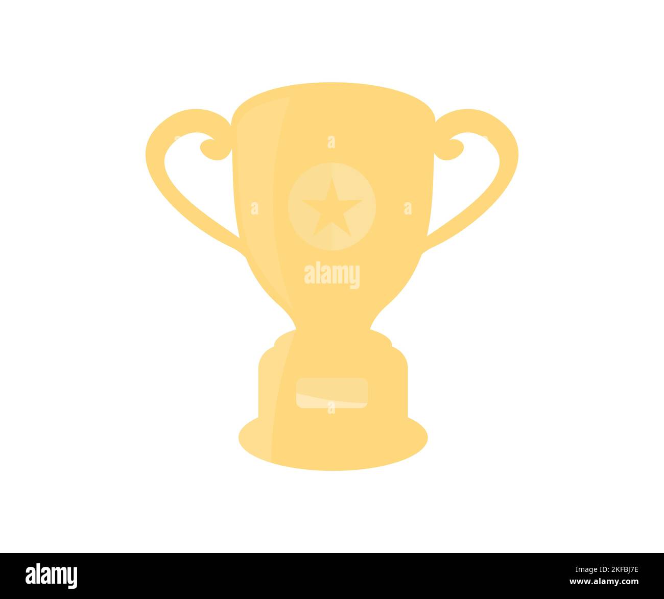 Coupe trophée. Trophée champion, logo de la médaille d'or brillant du sport. Prix du gagnant, champions. Prix Champions, motif sport Victory concept vectoriel. Illustration de Vecteur