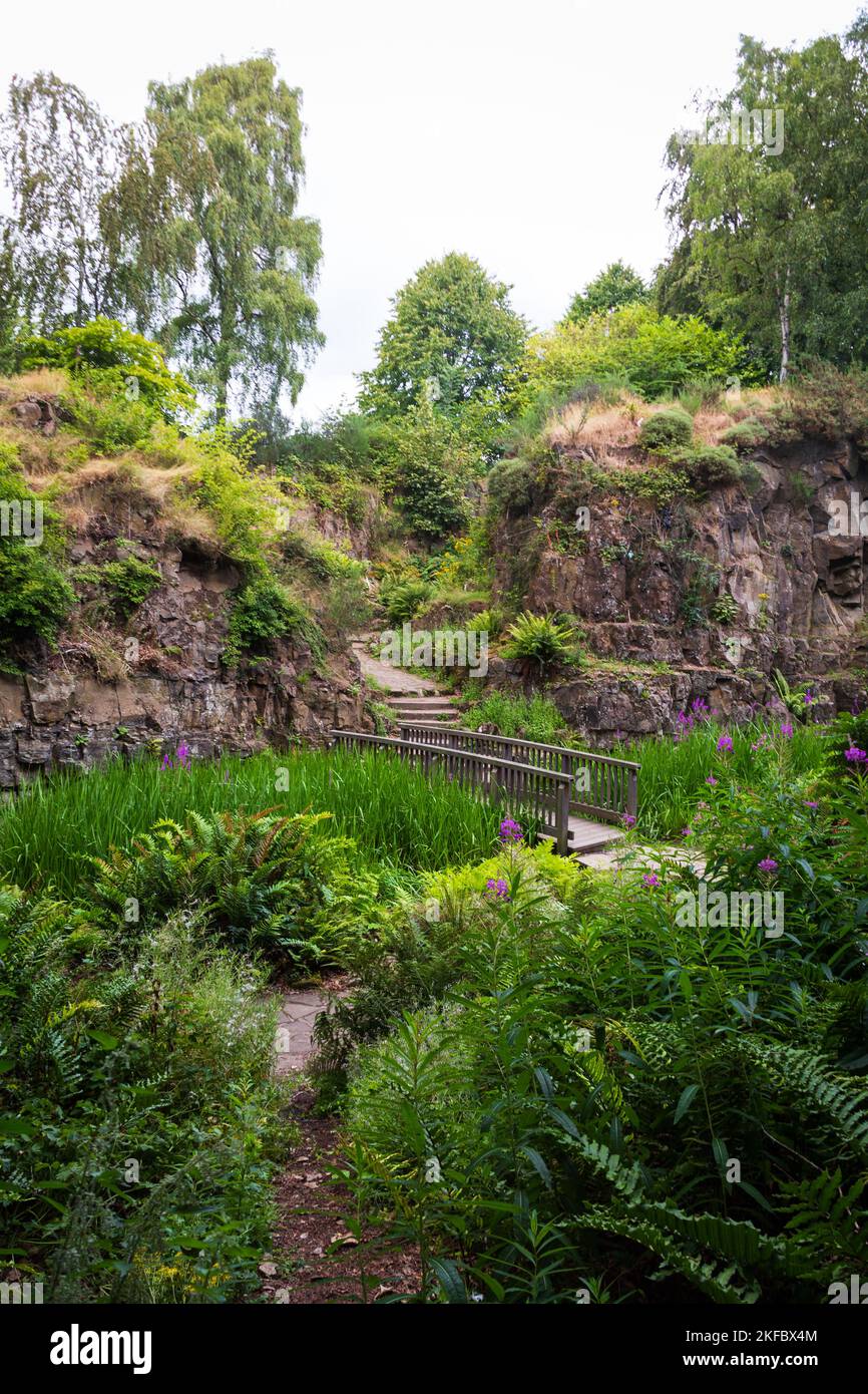 Le célèbre Fossil Park de Glasgow Banque D'Images