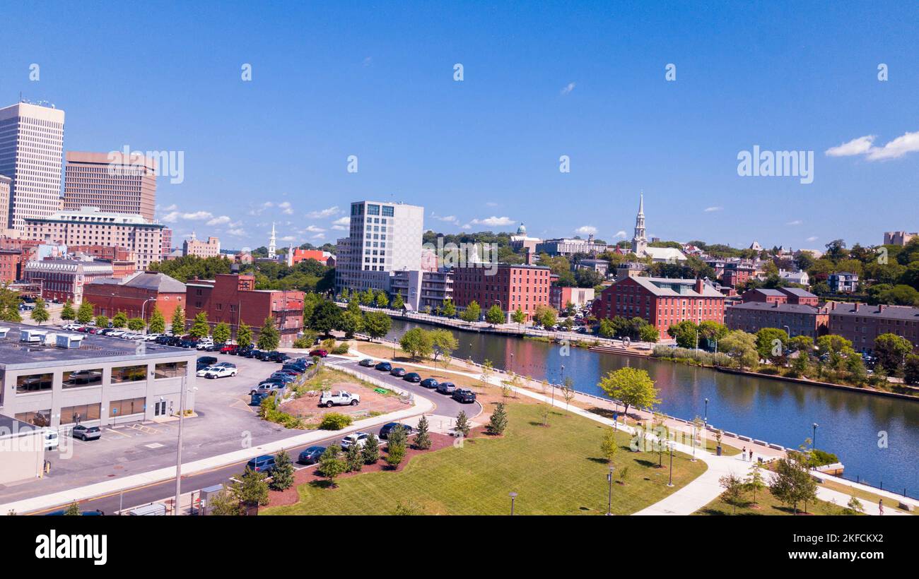 Une belle vue sur le Providence innovation District Park à Rhode Island, États-Unis d'Amérique Banque D'Images