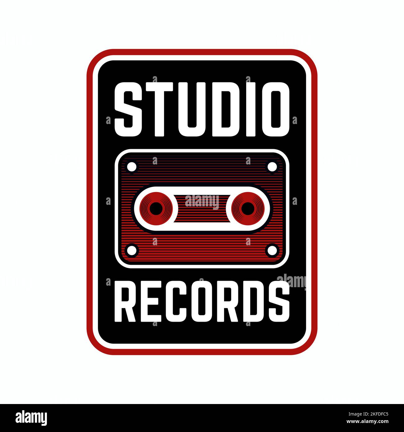 Logo Studio Record Banque D'Images