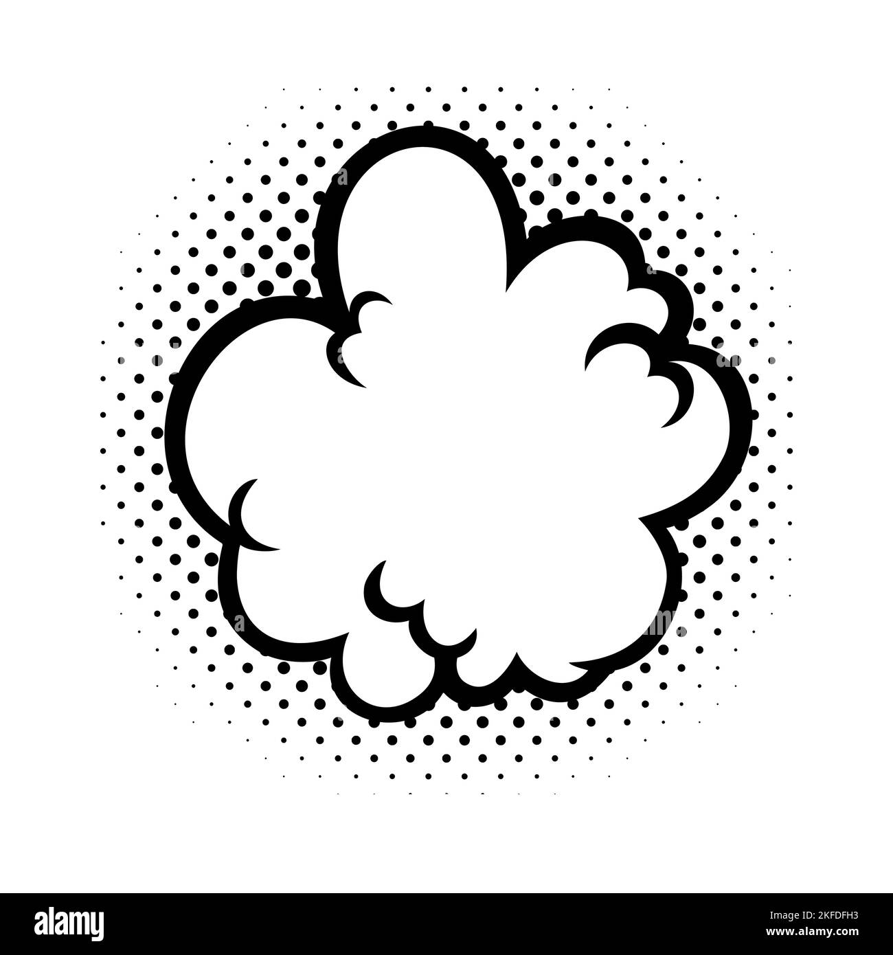 Bulles de la bande dessinée. Bulles de bande dessinée vierges pour le texte. Illustration vectorielle isolée sur fond blanc Illustration de Vecteur