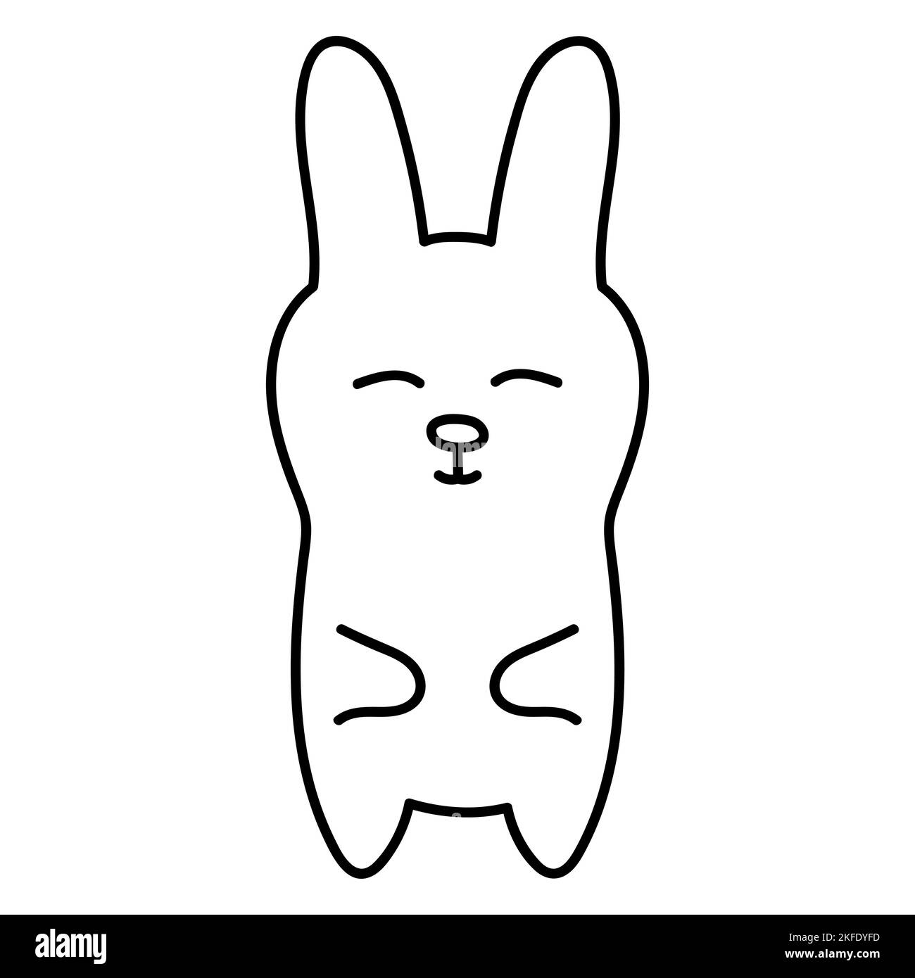 2023 symbole lièvre d'année, lapin Illustration de Vecteur