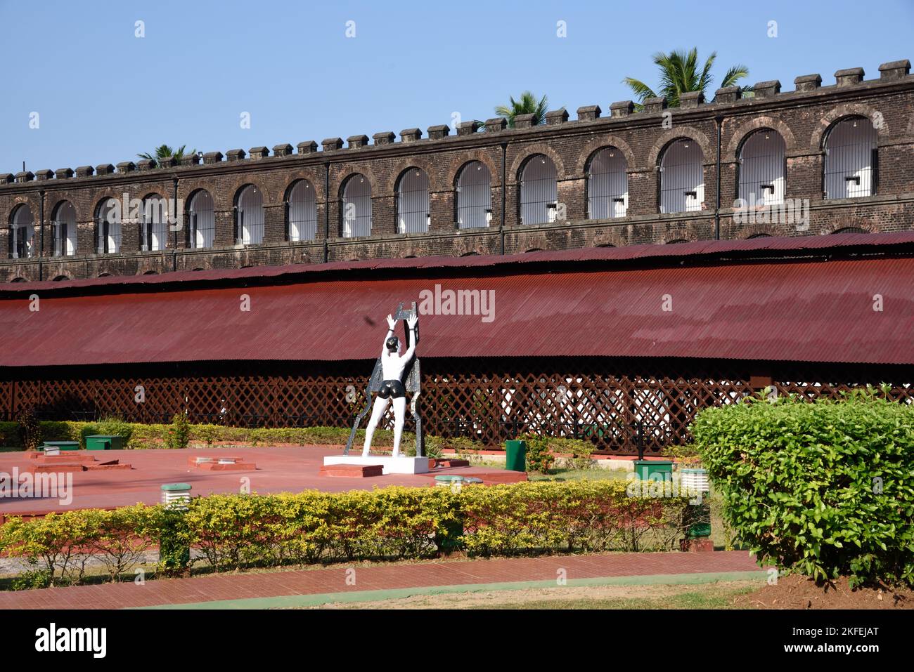 Prison cellulaire, Kala Pani, prison coloniale britannique, Port Blair, île d'Andaman Sud, Îles Andaman et Nicobar, territoire de l'Union, UT, Inde Banque D'Images