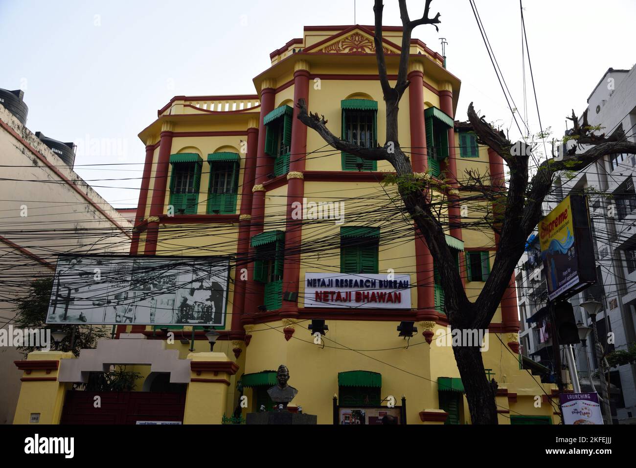 Netaji Bhawan, Netaji Bhavan, bâtiment du patrimoine, Calcutta, Kolkata, Bengale-Occidental, Inde Banque D'Images