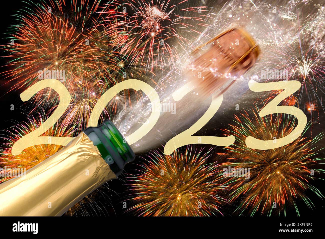 Silvester und Neujahr 2022 / 2023 Banque D'Images