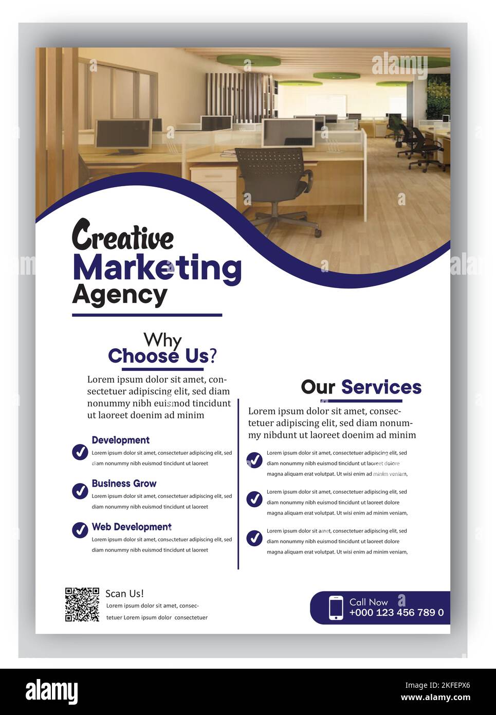 Modèle de publication sur les médias sociaux d'entreprise pour la publication de marketing numérique Illustration de Vecteur