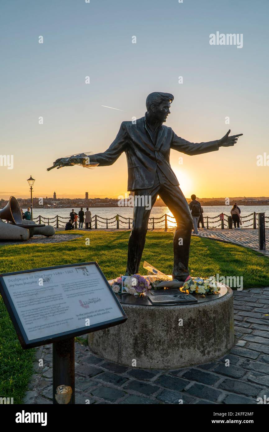 Billy Fury statue Banque D'Images