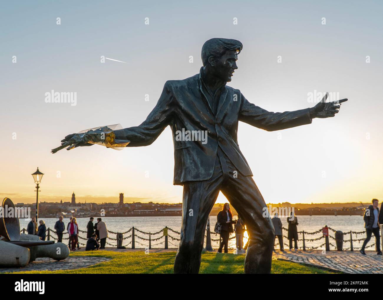 Billy Fury statue Banque D'Images