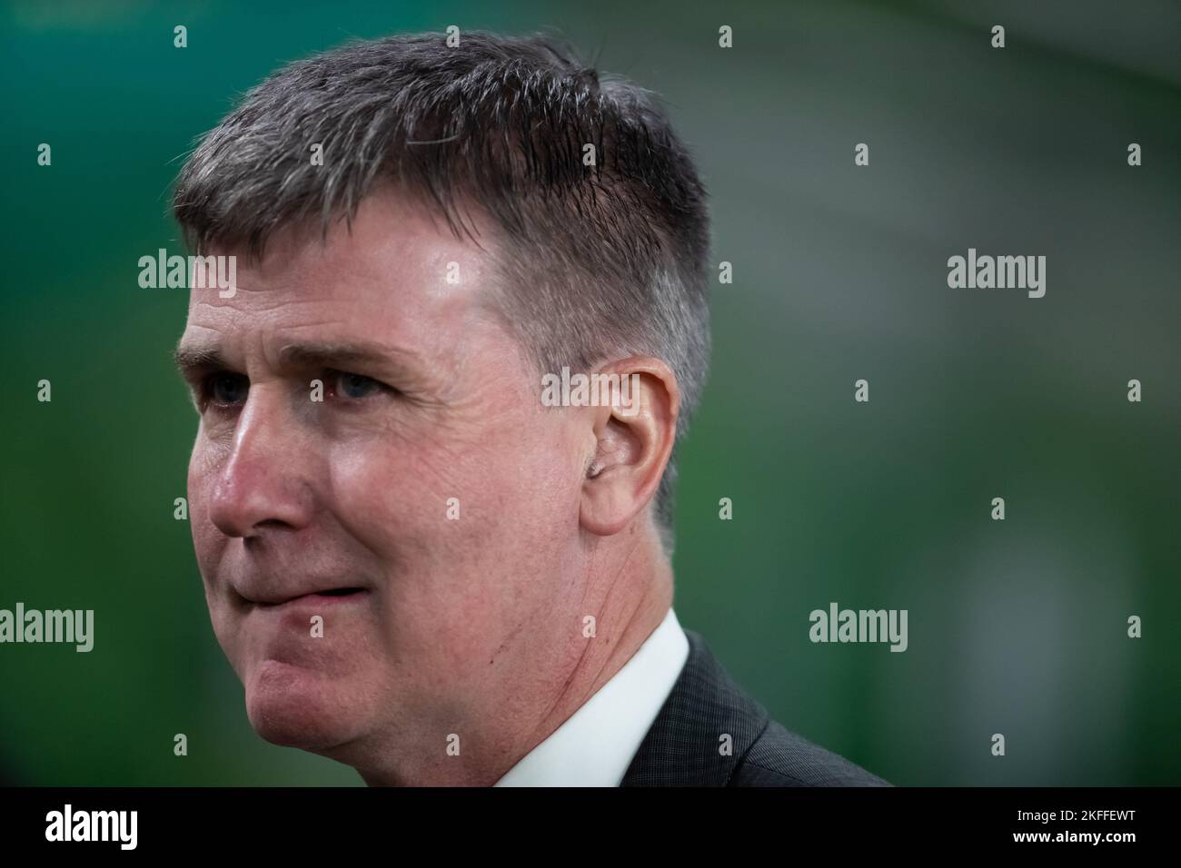 Dublin, Irlande. 17th novembre 2022. Dublin, Irlande, 17 novembre 2022 Directeur de la République d'Irlande Stephen Kenny avant le match international amical entre la République d'Irlande et la Norvège au stade Aviva à Dublin, Irlande Dan O' Connor (Dan O' Connor/SPP) Credit: SPP Sport Press photo. /Alamy Live News Banque D'Images