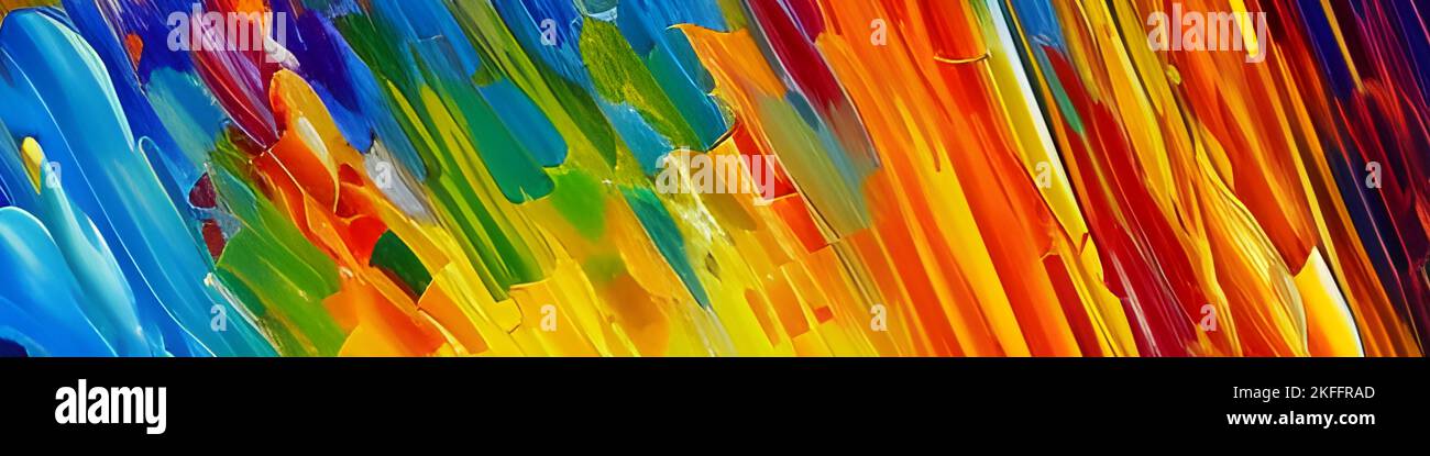 Abstrait colorfull couleurs aléatoires peinture style expressionniste Banque D'Images