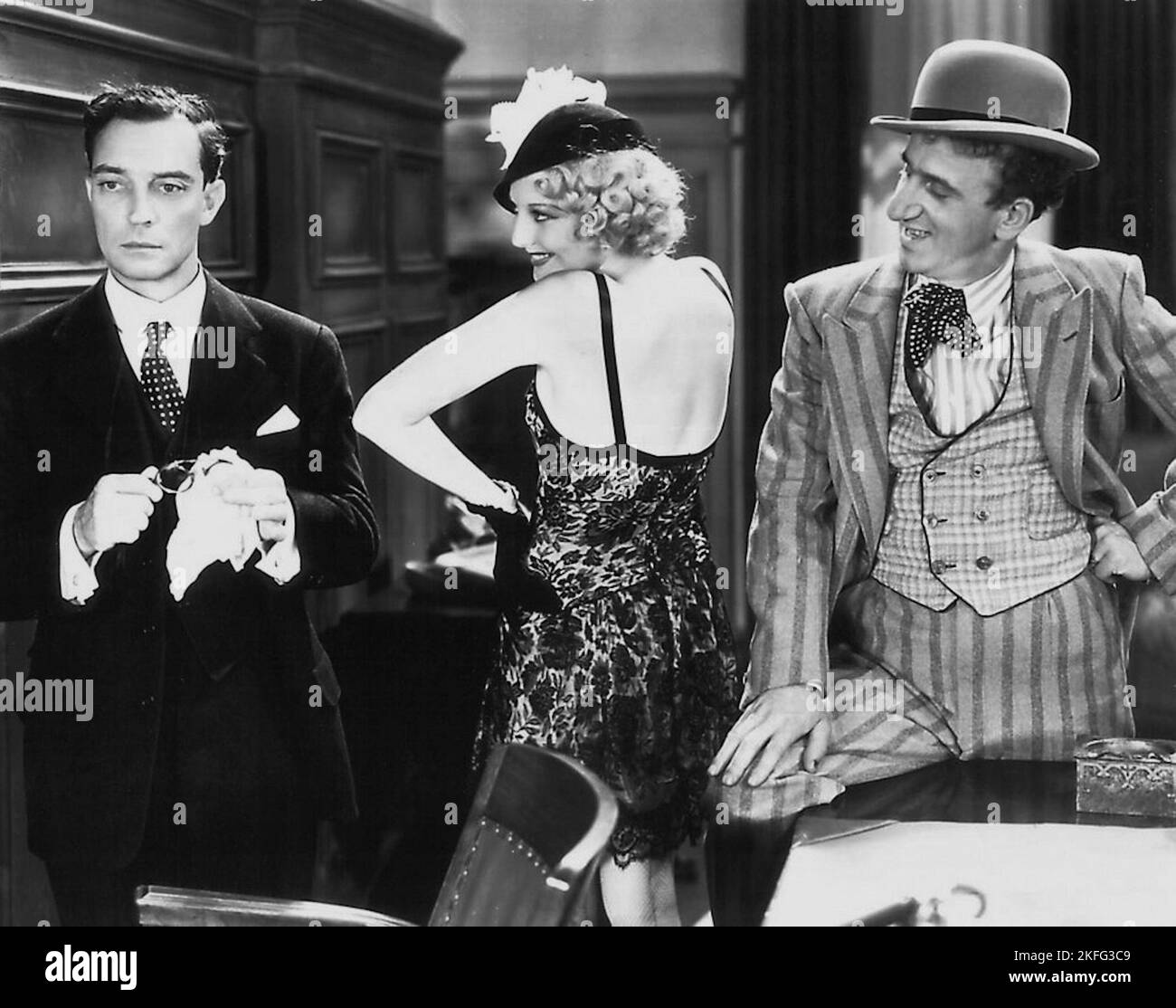 Parlez facilement - Buster Keaton, Thelma Todd et Jimmy Durante - 1932 Banque D'Images