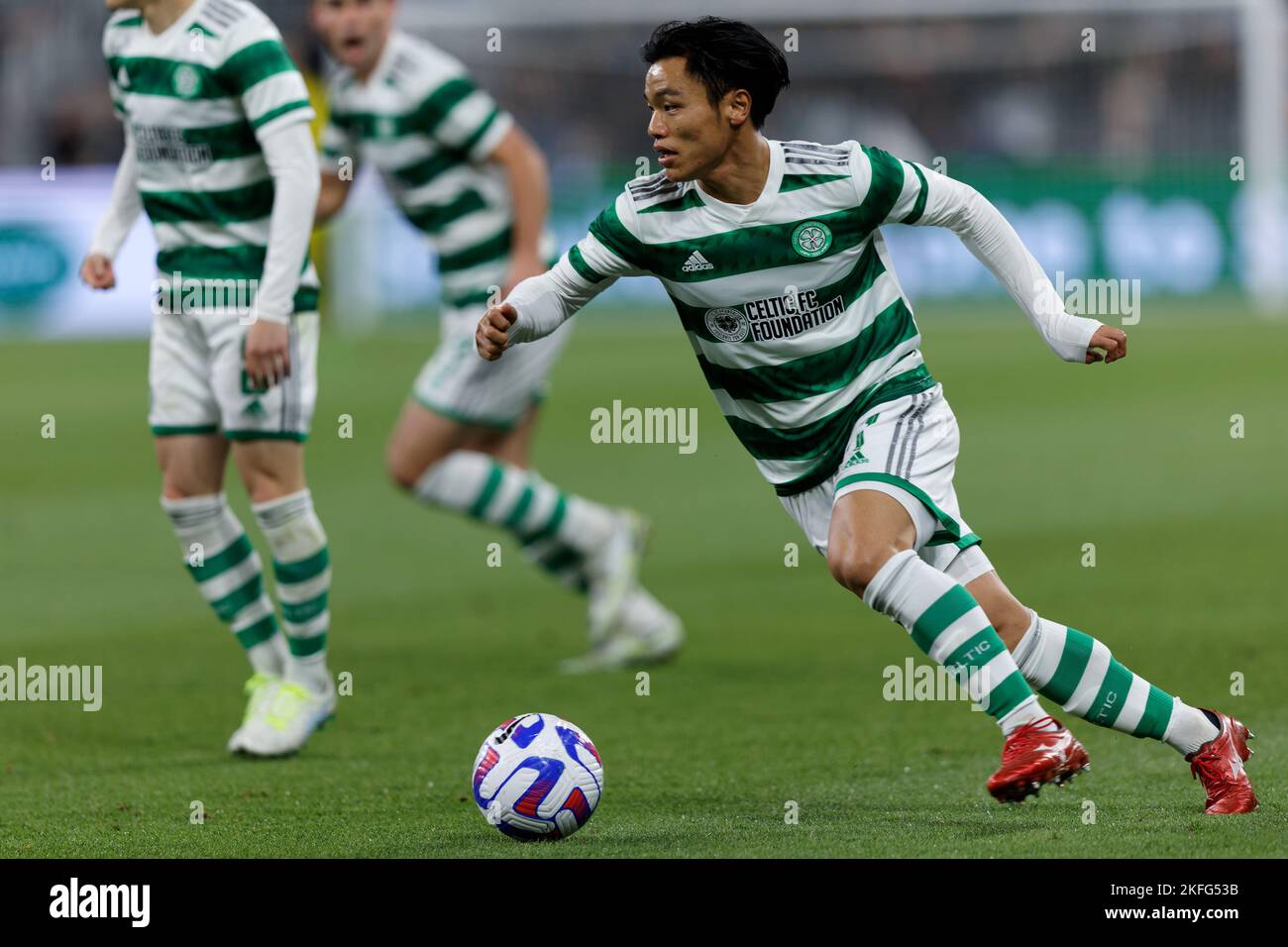 SYDNEY, AUSTRALIE - NOVEMBRE 17 : le joueur de l'équipe de l'équipe du Celtic, REO Hatate, contrôle le ballon lors du match entre Sydney et le Celtic au stade Allianz de 17 novembre 2022, à Sydney, en Australie Banque D'Images