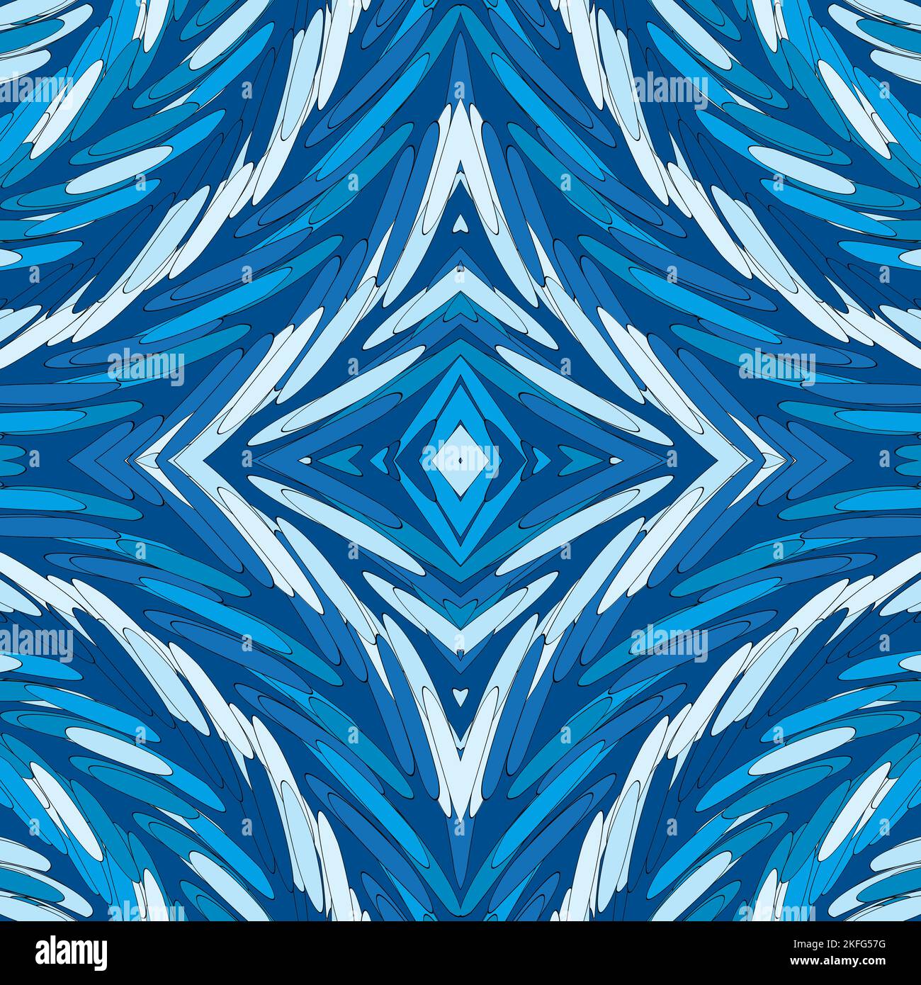 Motif géométrique avec lignes bâton bleues Illustration de Vecteur