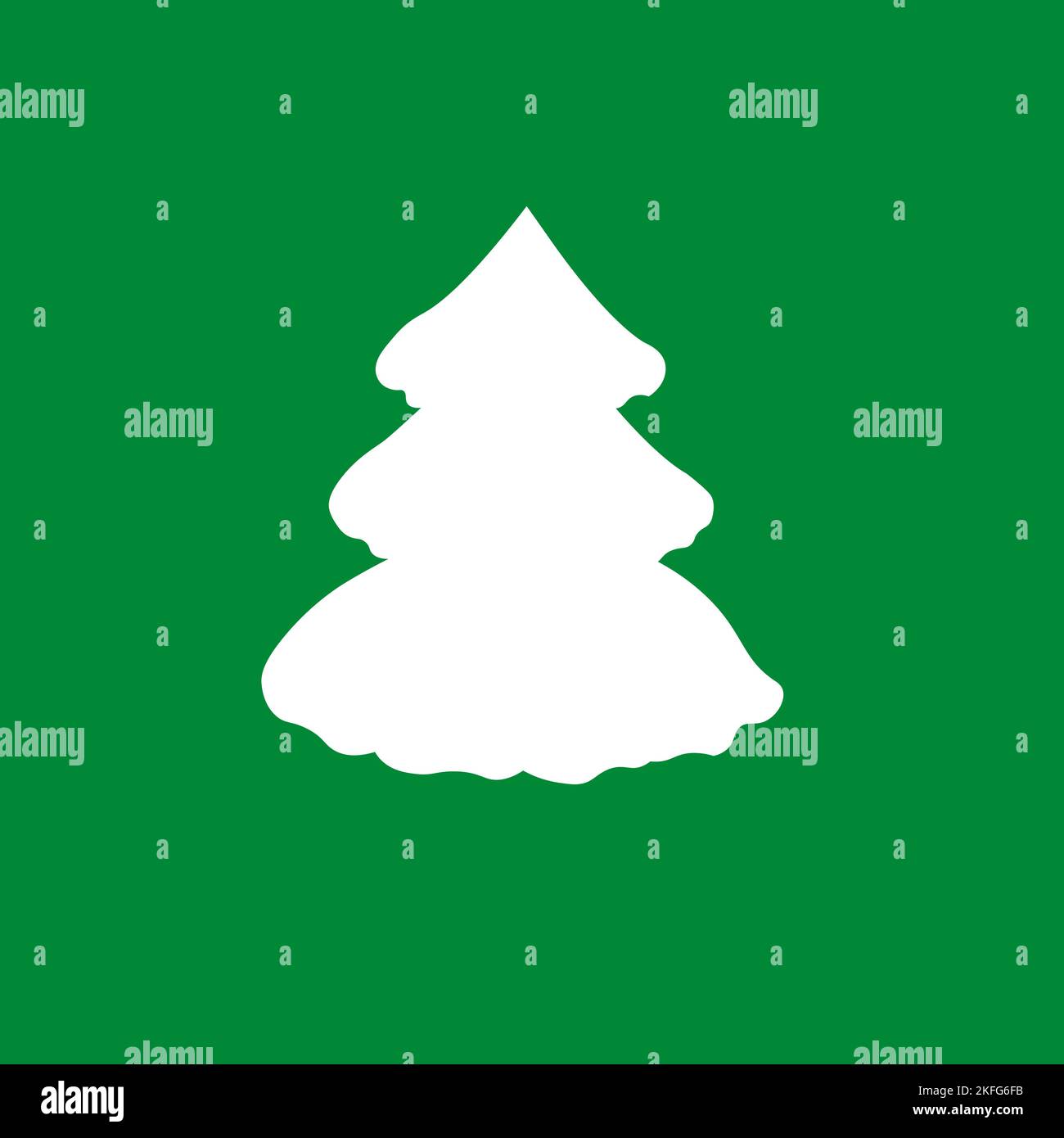 Décoration d'arbre de Noël pour la décoration, décoration de silhouette Illustration de Vecteur