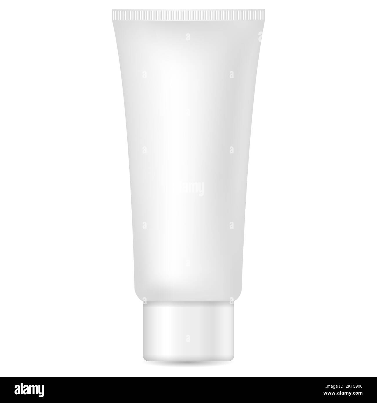 Modèle de conception de tube de crème isolé - élément de conception pour le thème des cosmétiques Banque D'Images