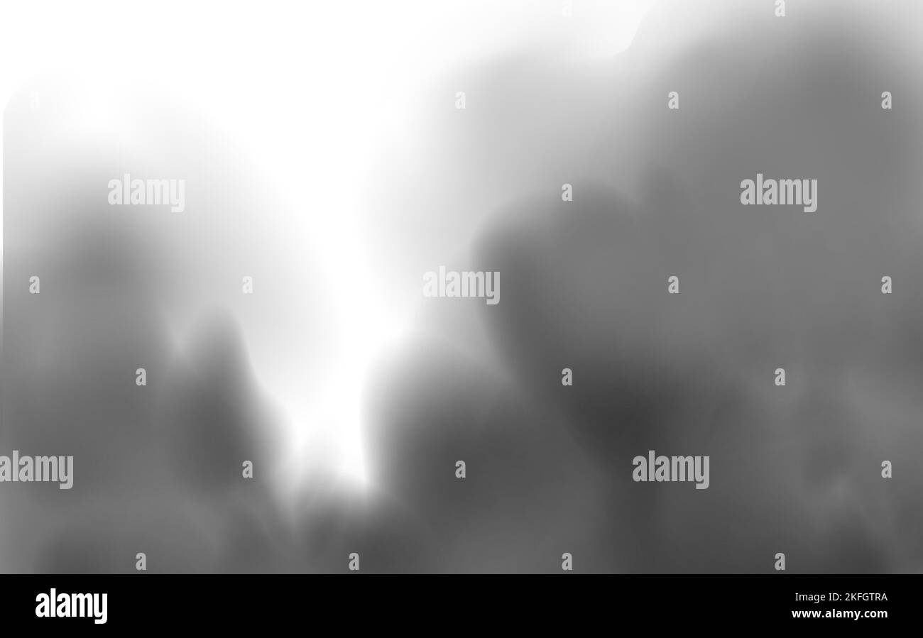 Concept nettoyage de maison, pollution de l'air, grande explosion, désert de sable tempête.fumée noire, smog, sol et sable. Vecteur réaliste isolé sur fond transparent Illustration de Vecteur