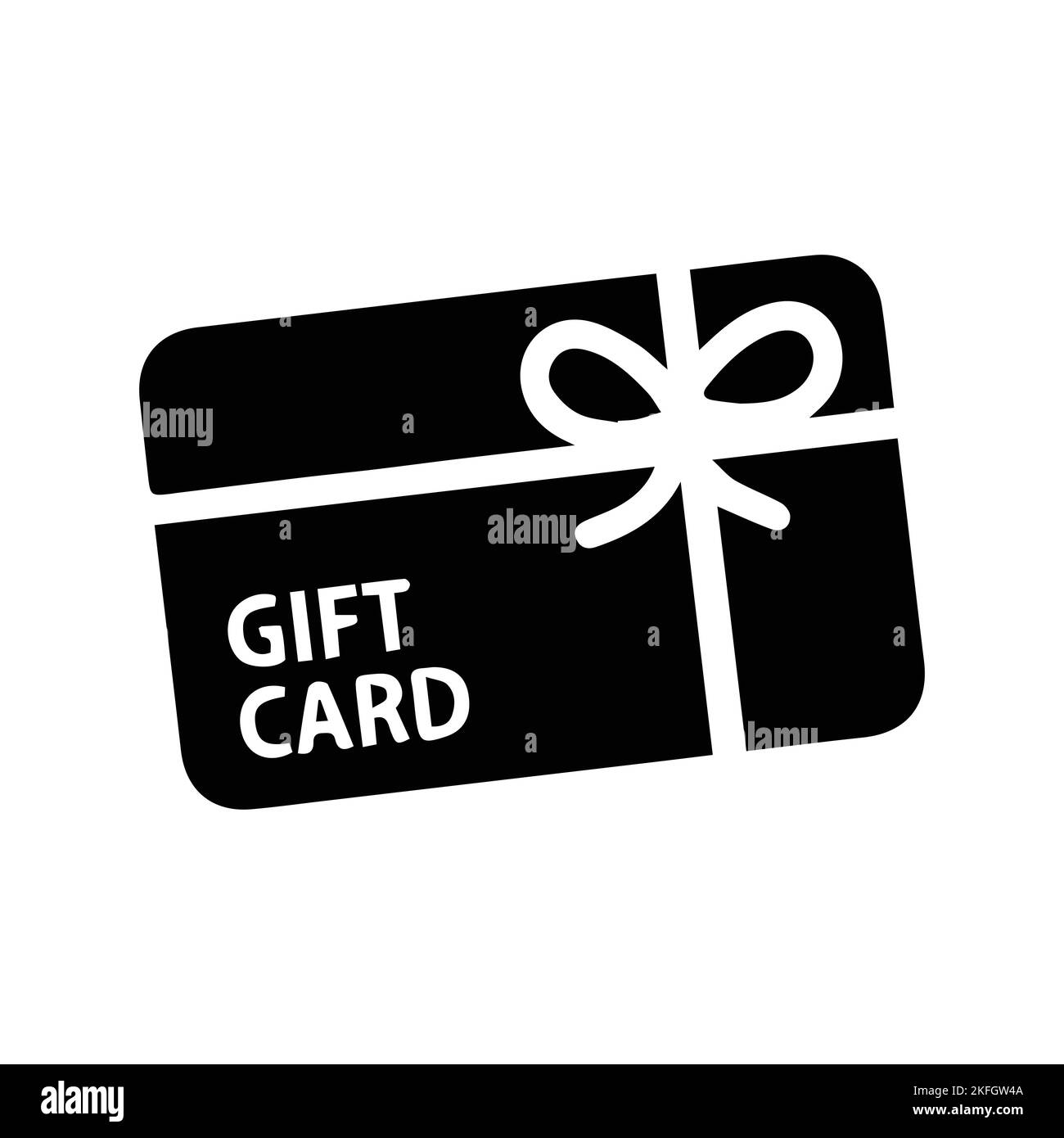 Vecteur d'icône de carte-cadeau - signe ou symbole Illustration de Vecteur