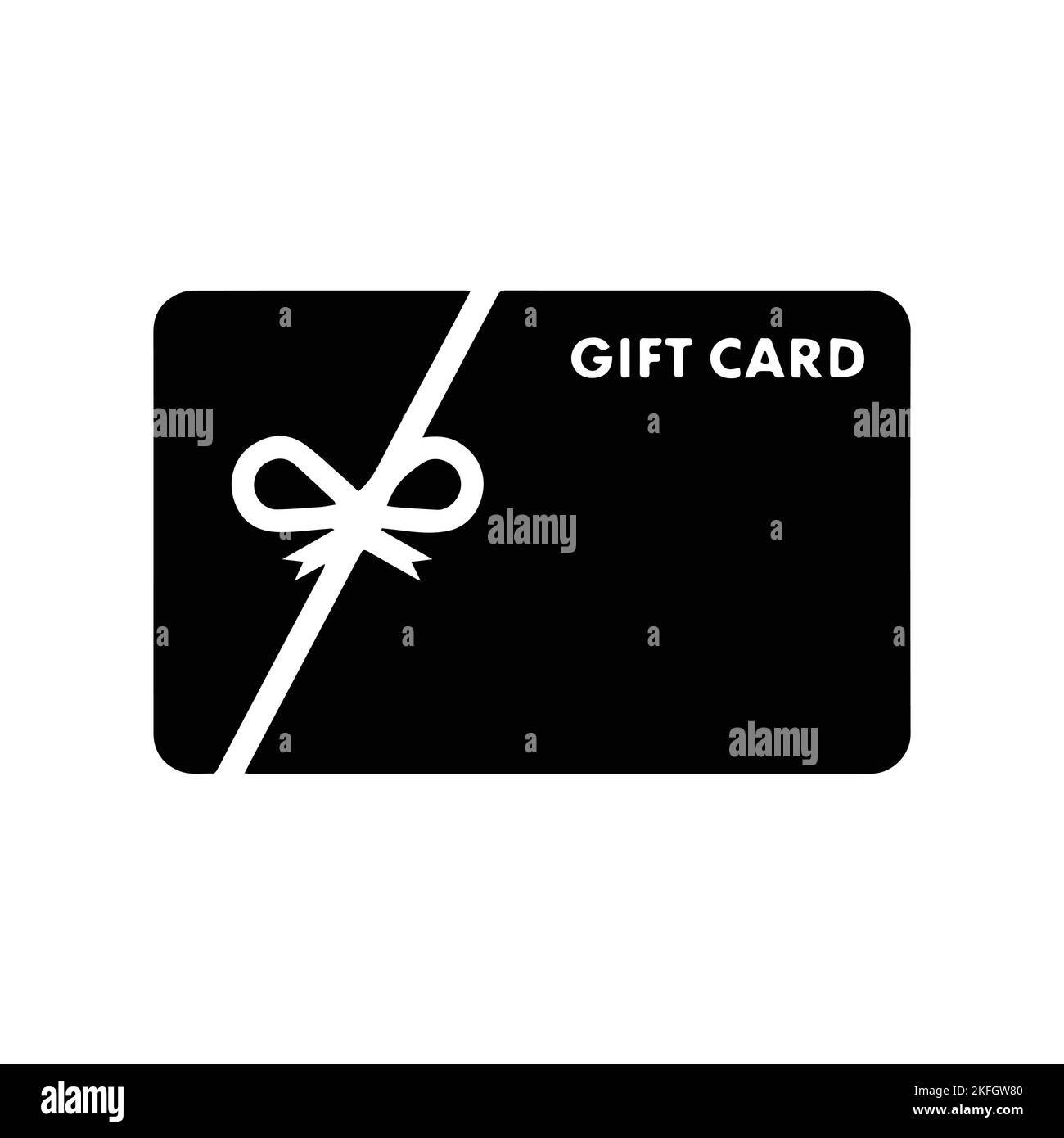 Vecteur d'icône de carte-cadeau - signe ou symbole Illustration de Vecteur