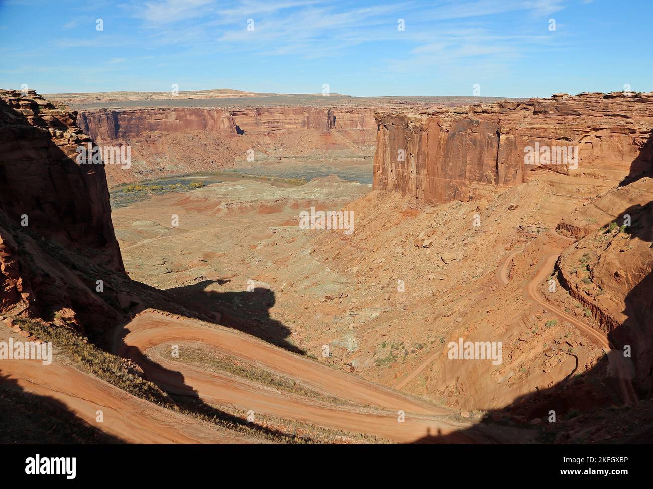 Horse Thief Bottom Road, Utah Banque D'Images