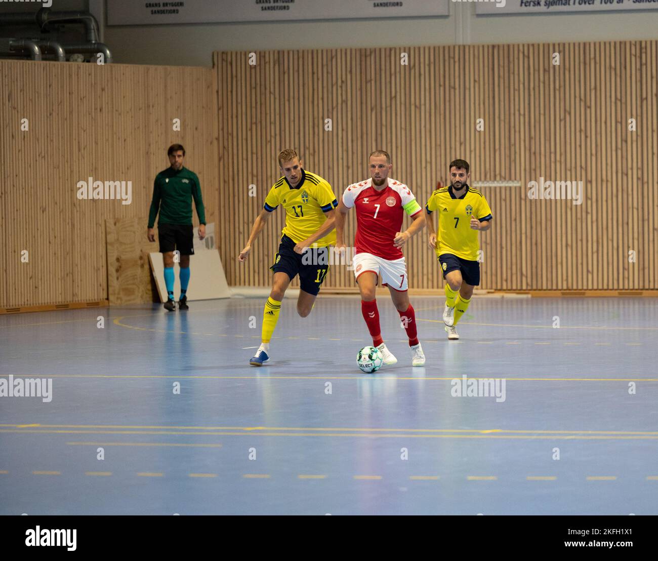 Sandefjord, Norvège. 14th septembre 2022. Sandefjord, Norvège, 14 septembre 2022: Action pendant le match de la coupe nordique entre le Danemark et la Suède à Sandarhallen à Sandefjord, Norvège (Ane Frosaker/SPP) crédit: SPP photo de la presse sportive. /Alamy Live News Banque D'Images