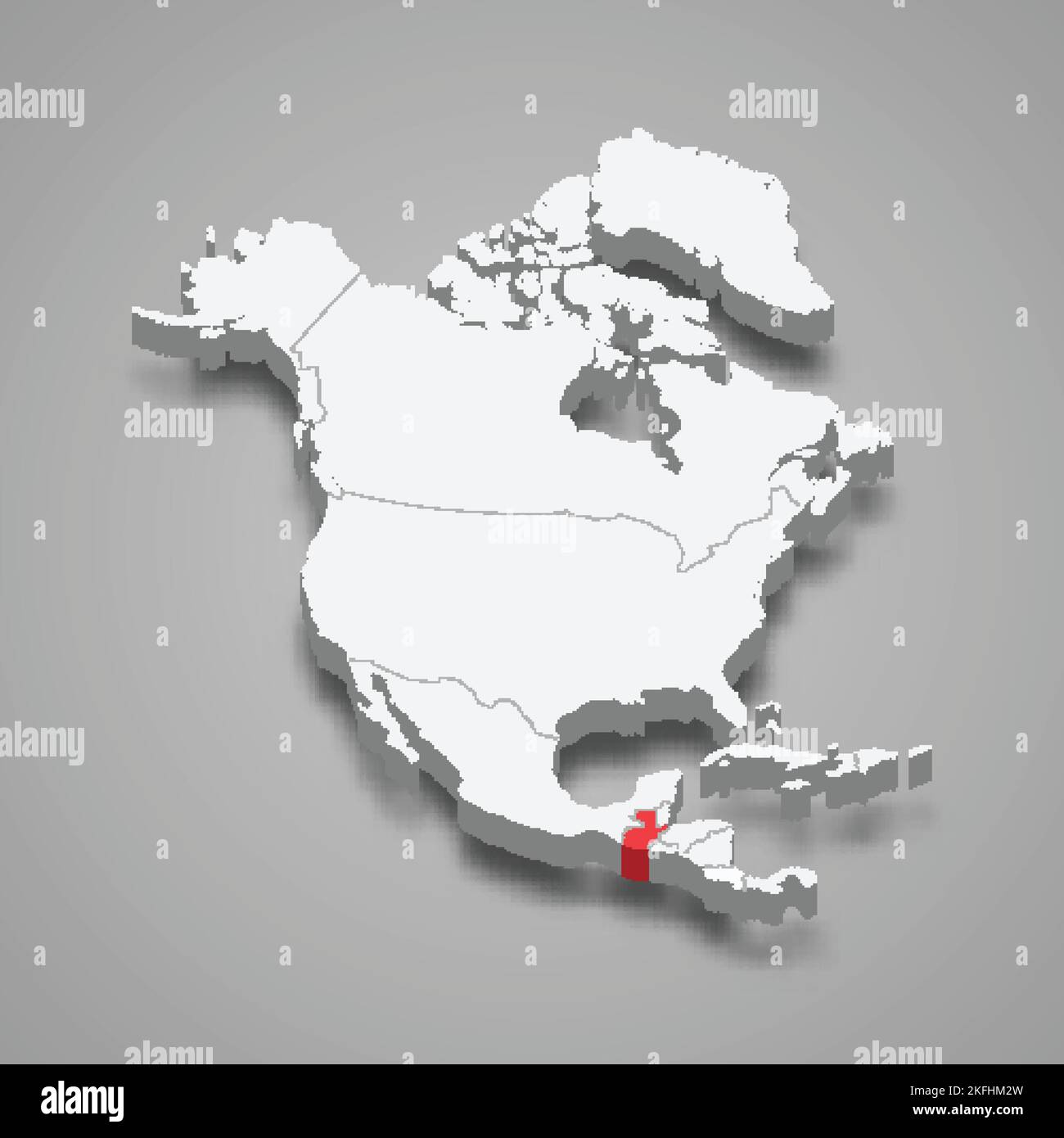 Guatemala pays situé en Amérique du Nord. 3d carte isométrique Illustration de Vecteur Guatemala pays situé en Amérique du Nord. 3d carte isométrique Illustration de Vecteur
