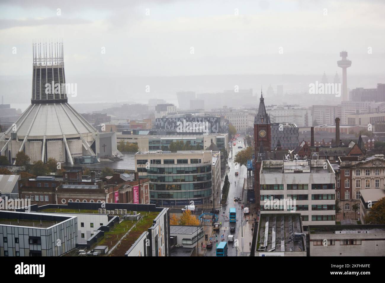 Cathédrale métropolitaine de Liverpool, officiellement connue sous le nom de cathédrale métropolitaine du Christ Roi et surnommée localement « Paddy's Wigwam » Banque D'Images