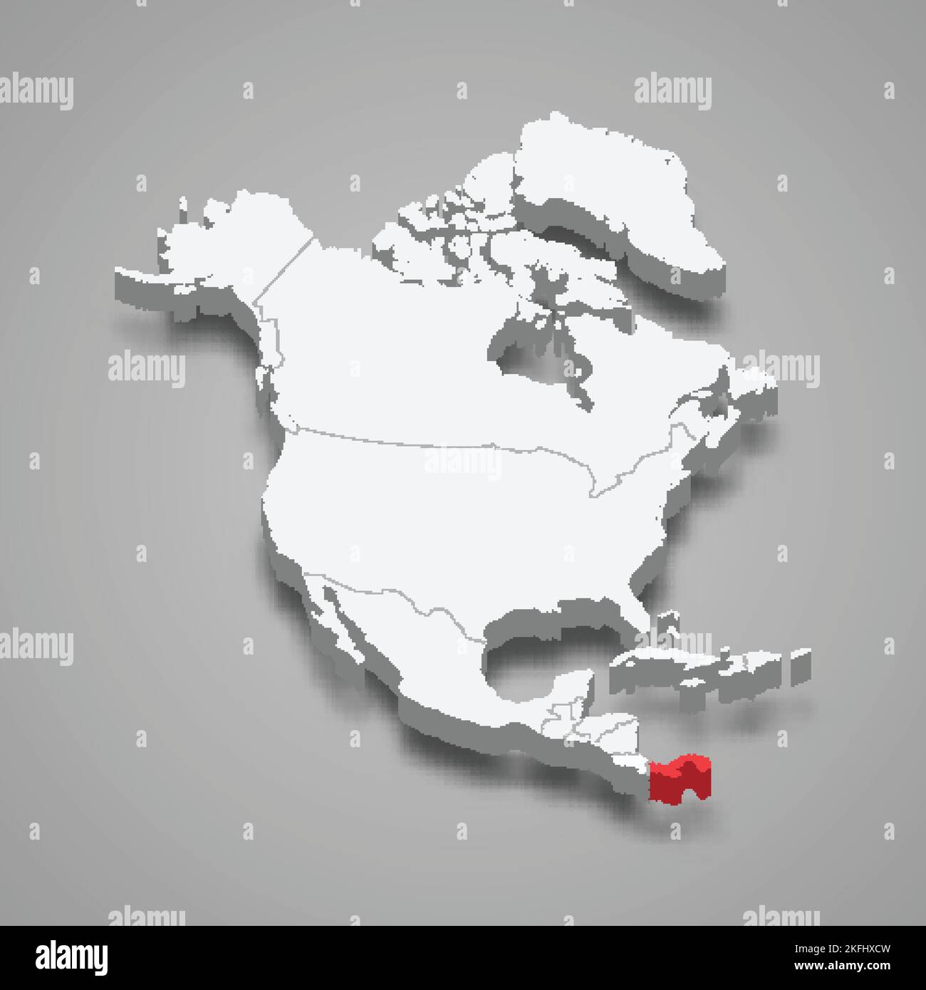 Panama pays situé en Amérique du Nord. 3d carte isométrique Illustration de Vecteur Panama pays situé en Amérique du Nord. 3d carte isométrique Illustration de Vecteur