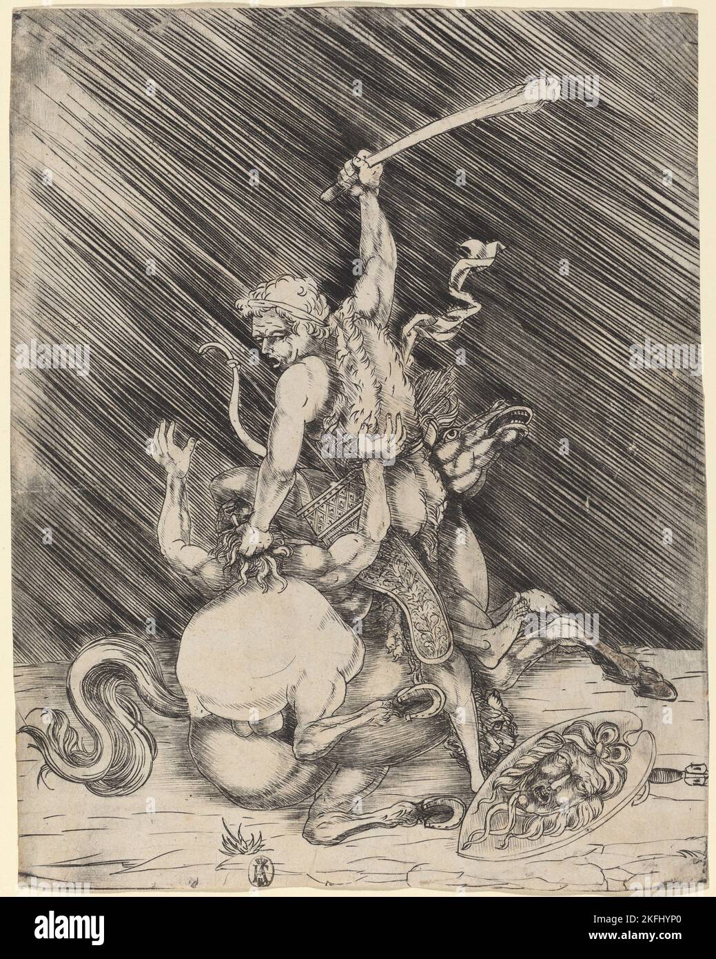 Hercules killing cacus Banque de photographies et d’images à haute ...