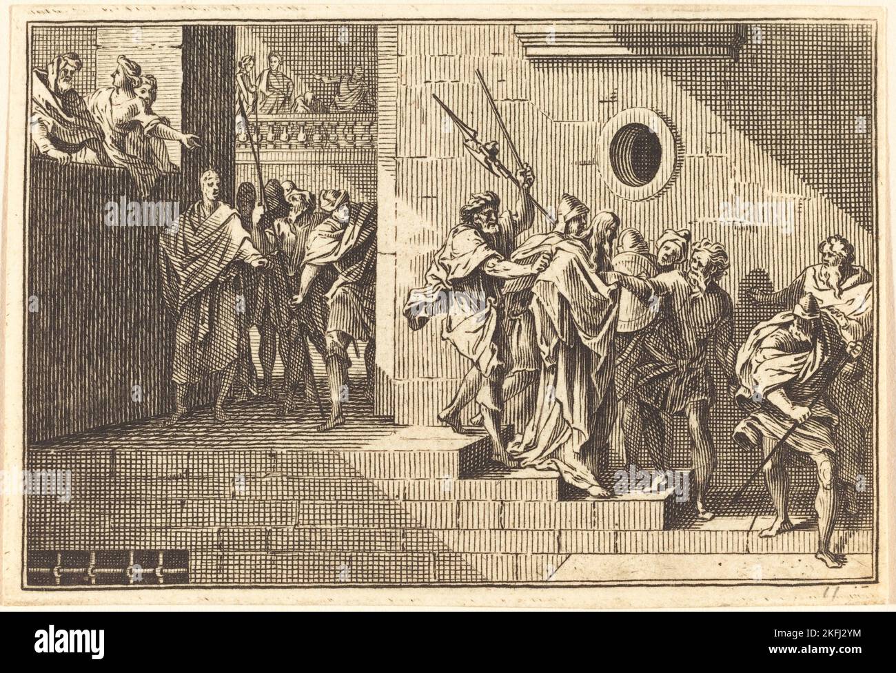 Hérode renvoyer le Christ à Pilate. Banque D'Images