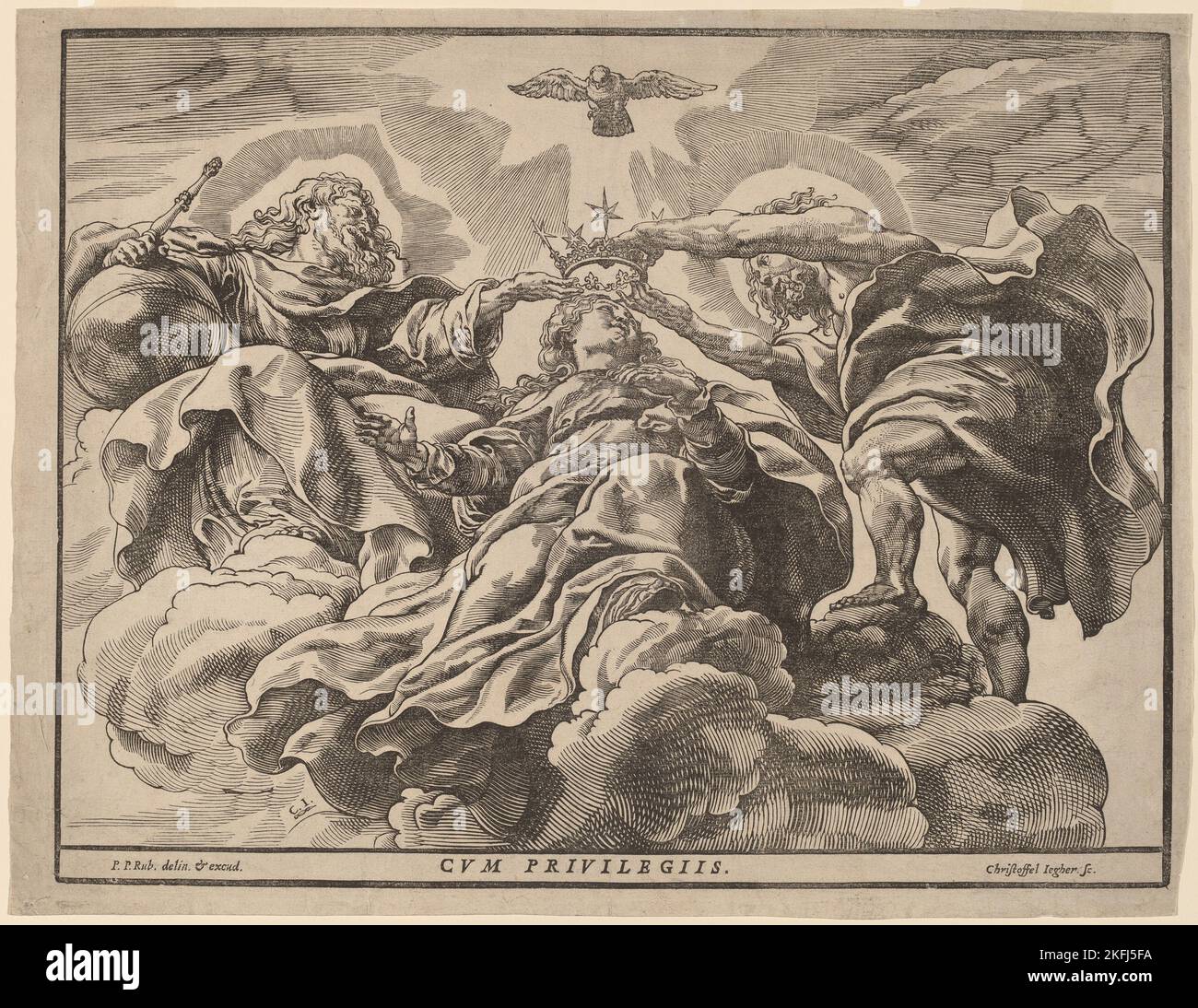 Tableau Le Couronnement De La Vierge - Rubens - Reproduction Sur Toile - Impression Neuve
