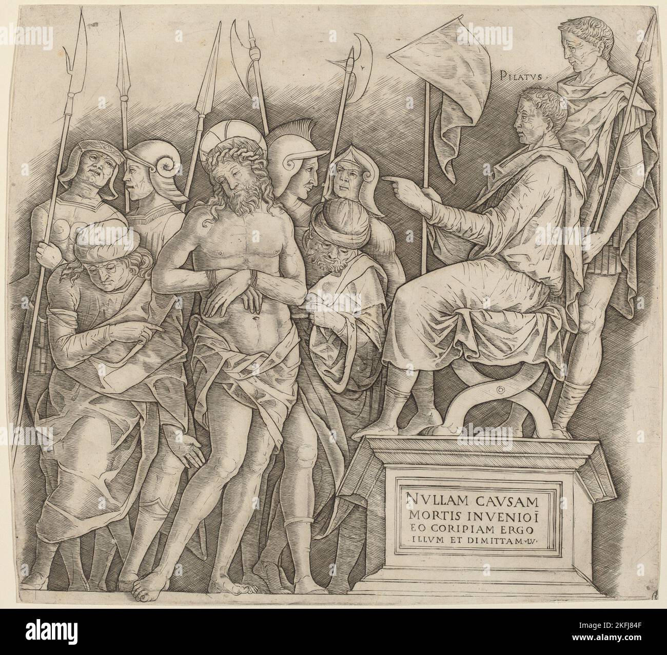 Christ avant Pilate, c. 1500/1505. Banque D'Images