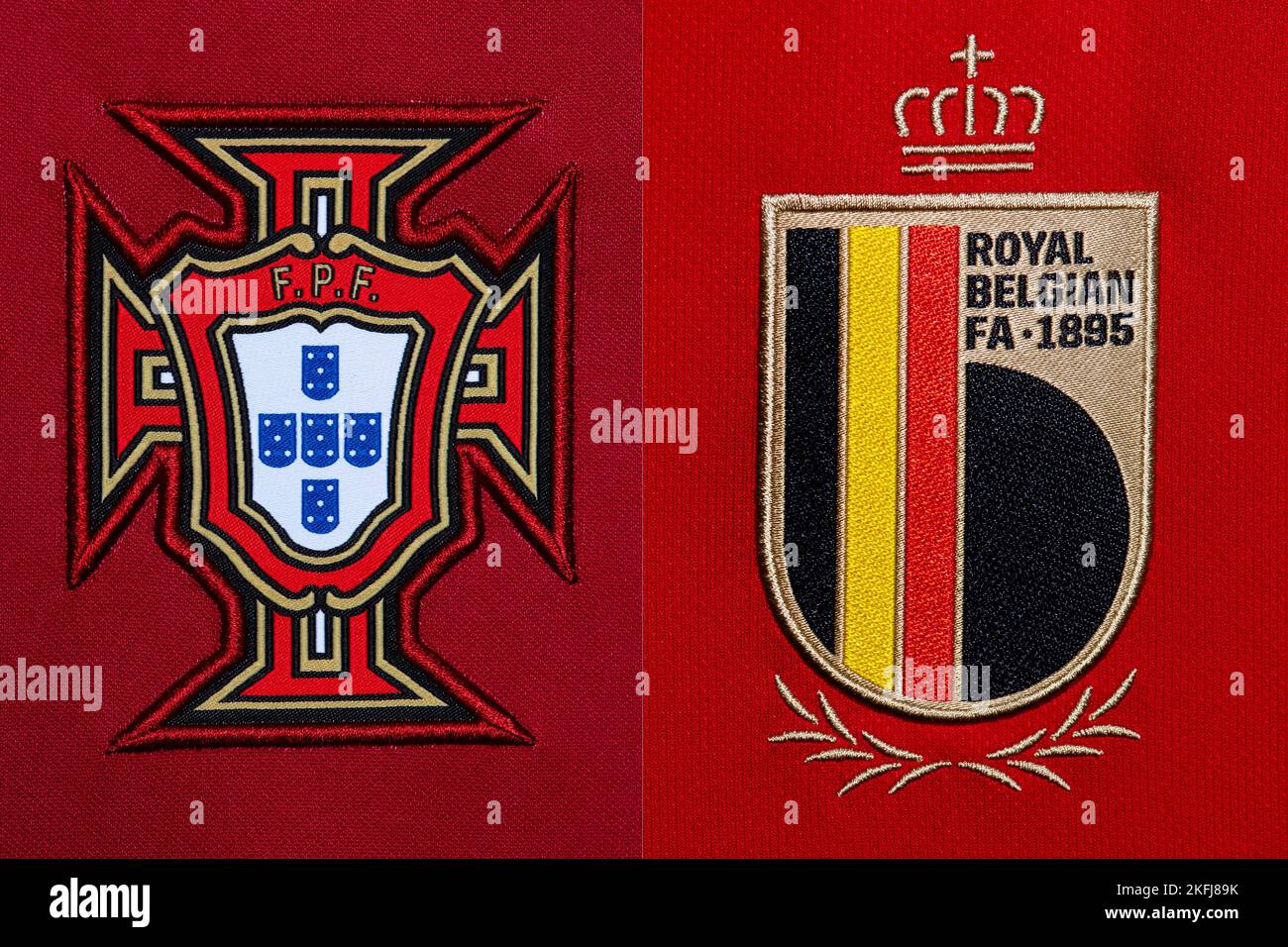 Écharpe Supporteur Belgique - Drapeau Rouge - Coupe Du Monde Football