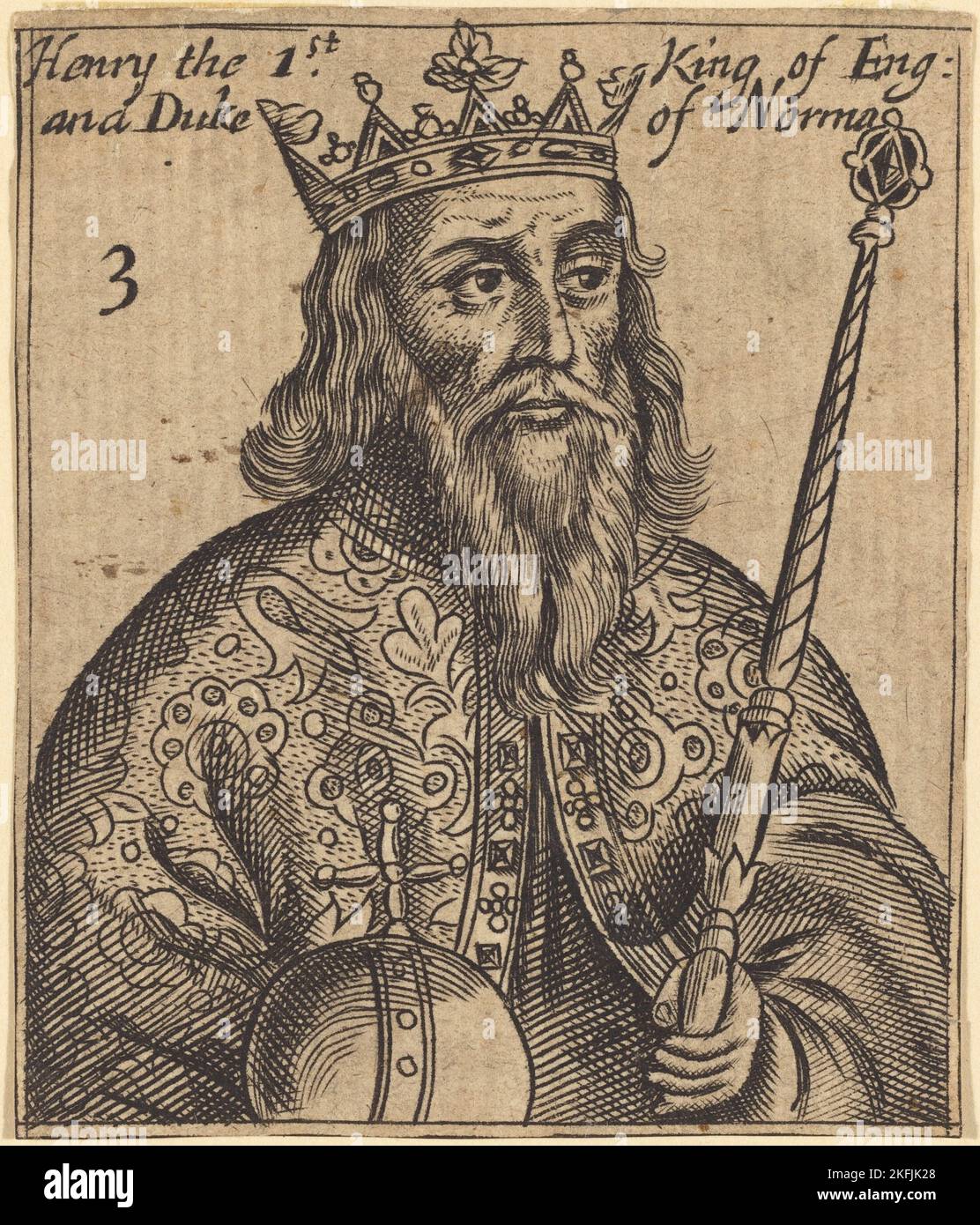 Henry I, roi d'Angleterre. Banque D'Images