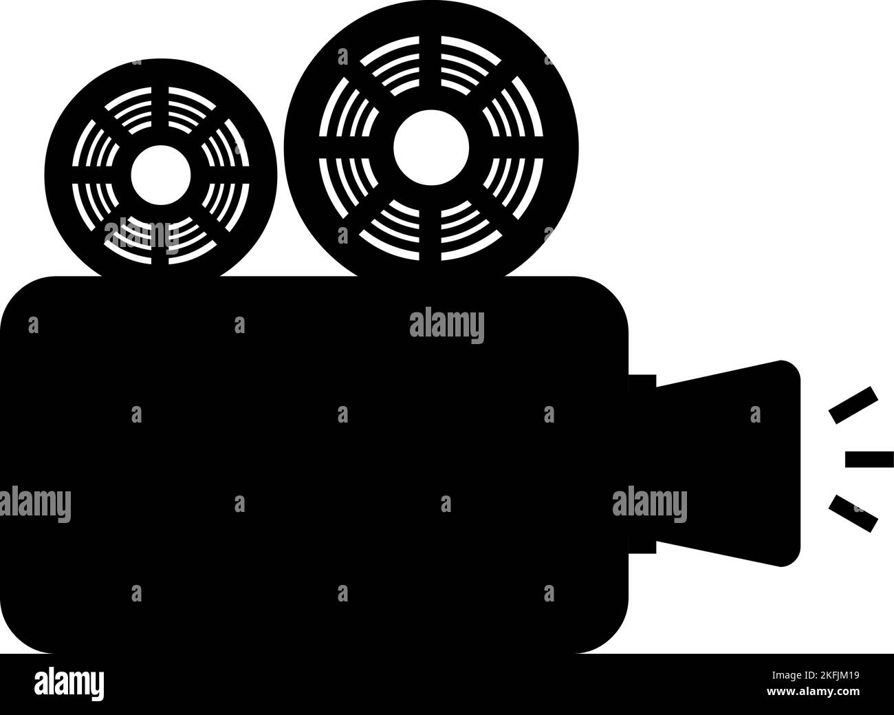 Illustration vectorielle de la silhouette noire d'une icône de caméscope Illustration de Vecteur Illustration vectorielle de la silhouette noire d'une icône de caméscope Illustration de Vecteur
