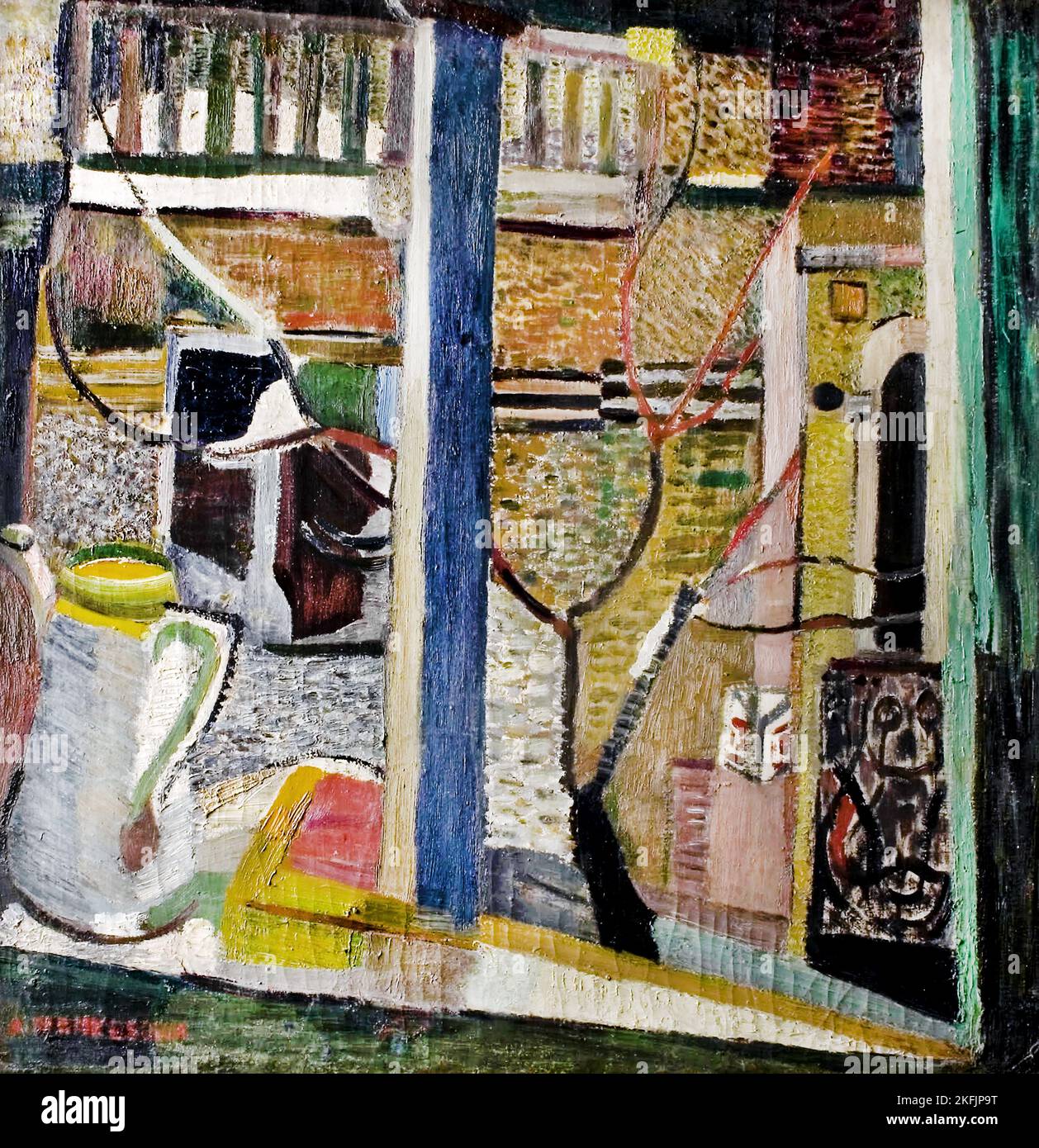 Aniela Menkesowa; composition; 1935; huile sur toile; Musée d'art de Lodz, Banque D'Images