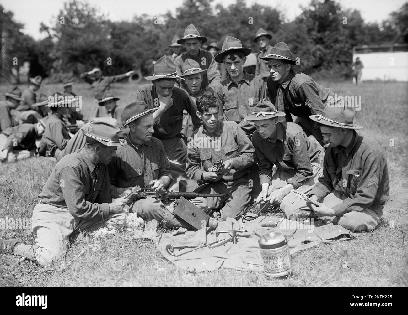 Garde nationale de D.C. à Camp, 1916. Banque D'Images