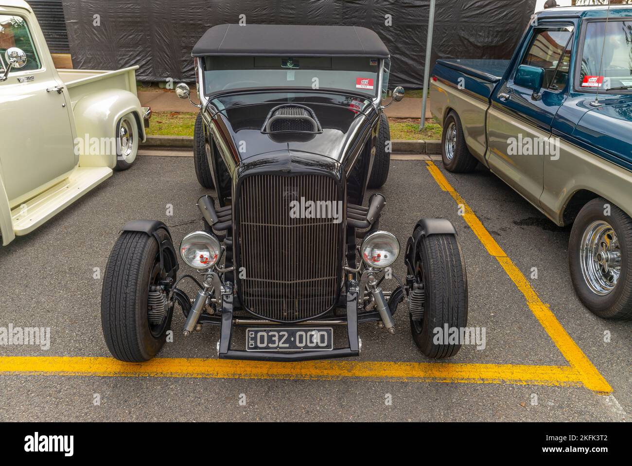 Perso 1932 ford Hot Rod à Cooly Rocks on à Coolangatta, Gold Coast, queensland, australie Banque D'Images