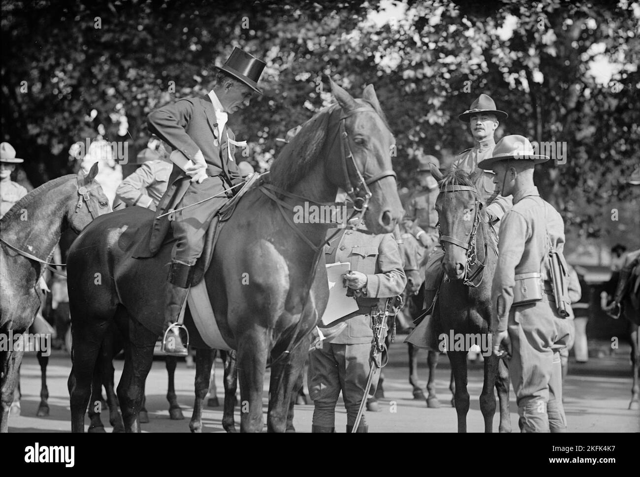 Hazen, Melvin C., Ébauche de parade, 1917. Banque D'Images