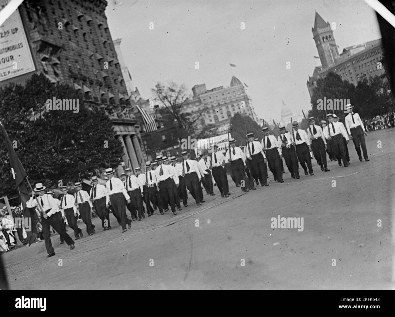 Ébauche de parade, 1917. Banque D'Images