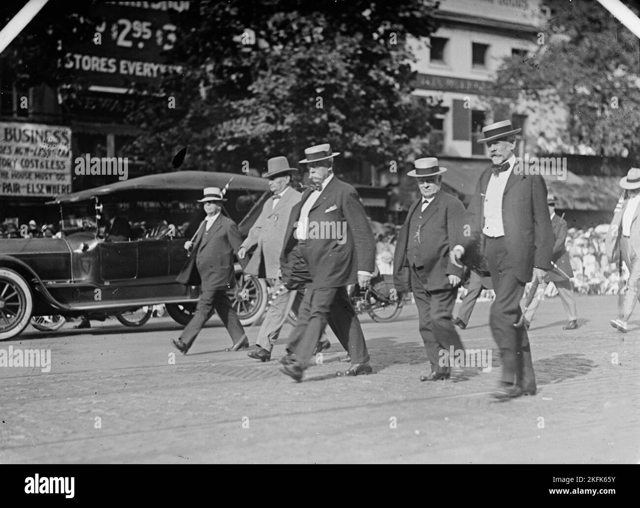 Pré-projet de parade - Chamberlain; Bankhead; Warren; Hardwick; Lodge, 1917. Banque D'Images