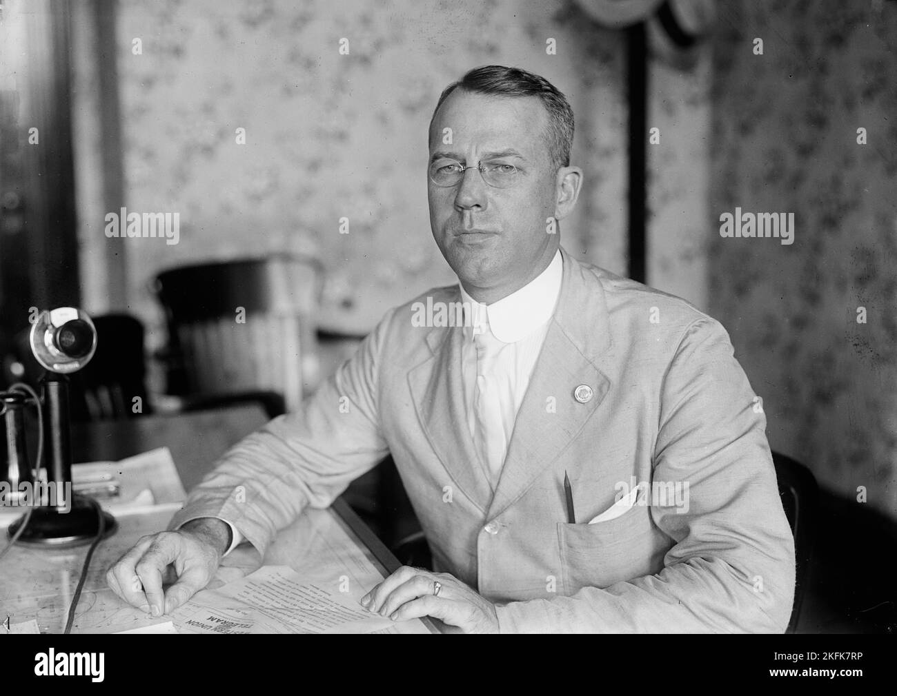 Julius H. Barnes, président, U.S. Food Administration grain Corporation, 1917. États-Unis, première Guerre mondiale. Banque D'Images