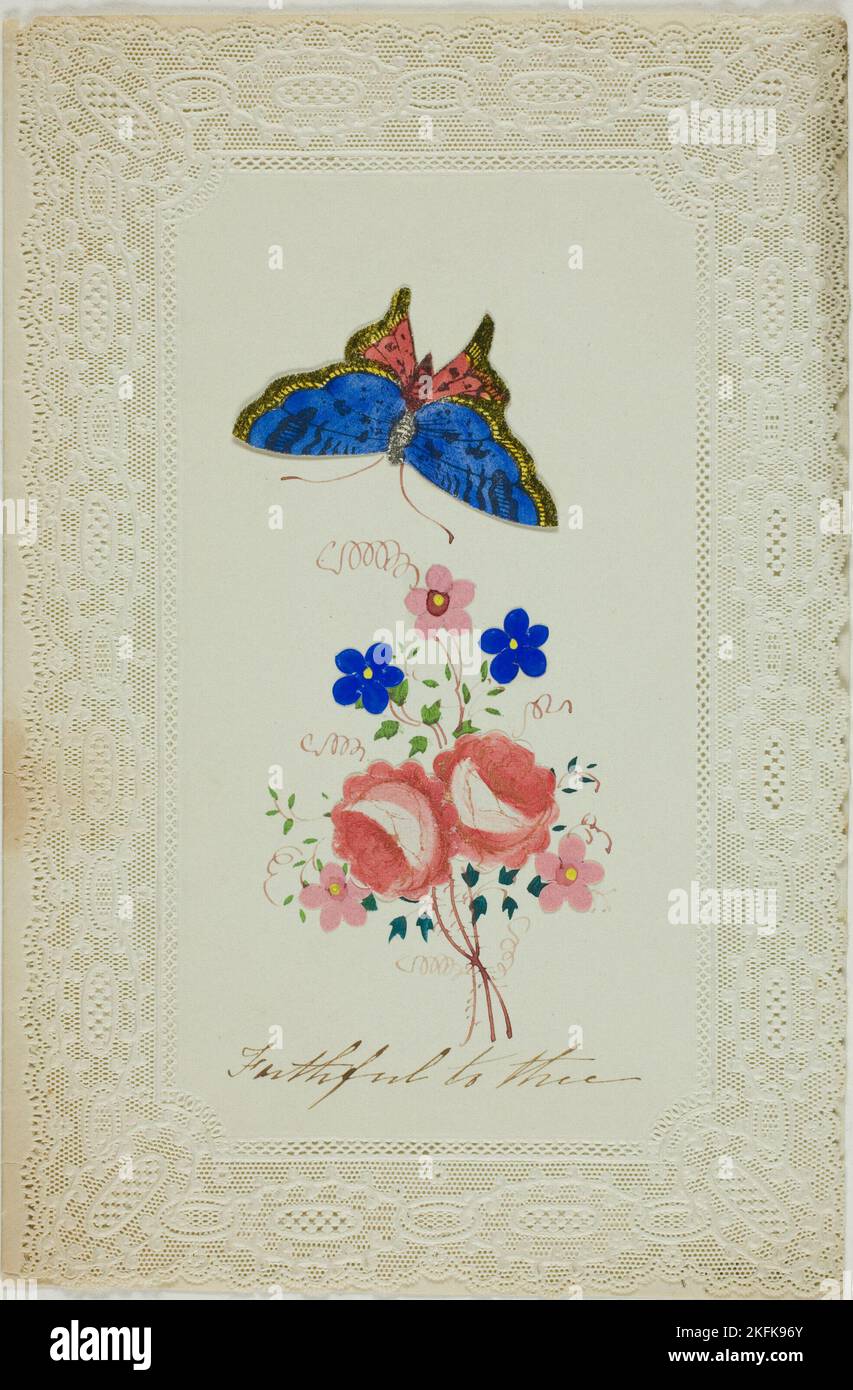 Fidèle à toi (Valentin), c. 1850. Banque D'Images